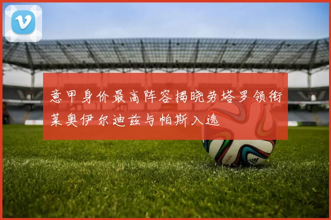 意甲身价最高阵容揭晓劳塔罗领衔莱奥伊尔迪兹与帕斯入选